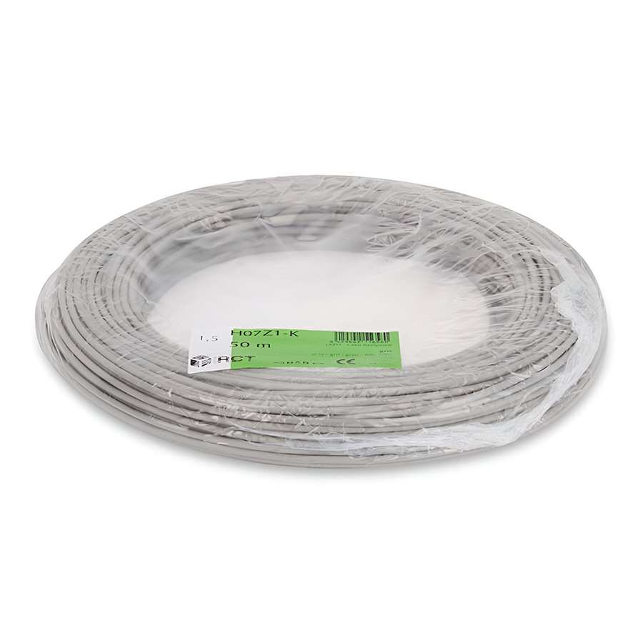 CABLE H07Z1 K CPR 1 5 GRIS R50 LIBRE DE HALOGENOS D RCT CABLES