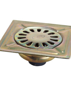 Sumidero Acero Bicromatado 150x150 mm. Toma de 40 mm.