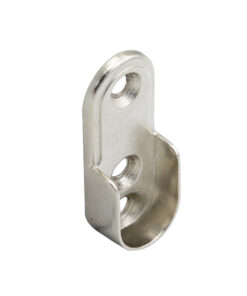 Soporte Lateral Barra Oval Niquel 15x22 mm.