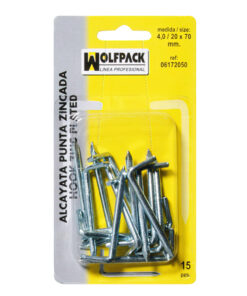 Alcayatas Punta Zincada 3,5 / 19x60 mm. (Blister 20 Piezas)