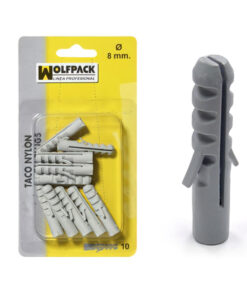 Taco Nylon          6 mm.  (25 Piezas)