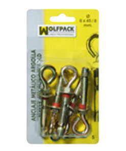 Anclaje Metálico Argolla 10x 70/12 mm. (2 Piezas)