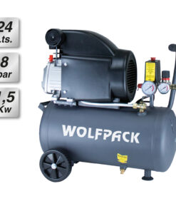 Compresor Aire Wolfpack 24 Litros / 8 Bares / 1,5 Kw - 2,0 HP