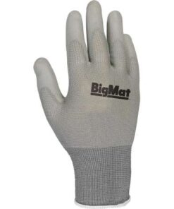 Alternative view of GUANTE BIGMAT PALMA PU GRIS T.9