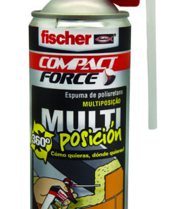 ESPUMA DE POLIURETANO MANUAL MULTIPOSICION 500ML FISCHER