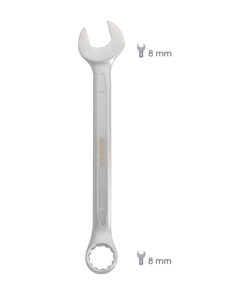 Alternative view of Llave Combinada Plus 8x8 Acero Cromo Vanadio DIN 3113. Llave Doble Boca, Llave Fija, Llave Estrella