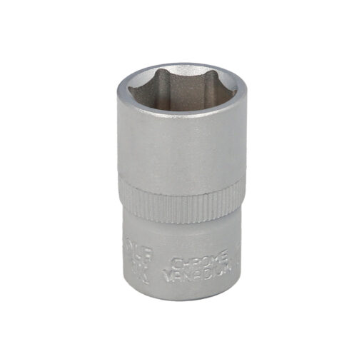 Llave Vaso 1/2" Hexagonal 16 mm. Perfil de 6 caras. Acero Cromo Vanadio, Aristas Redondas - Imagen 2