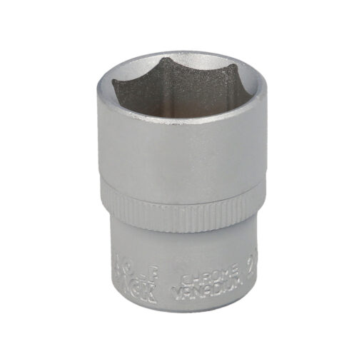 Llave Vaso 1/2" Hexagonal 22 mm. Perfil de 6 caras. Acero Cromo Vanadio, Aristas Redondas - Imagen 2