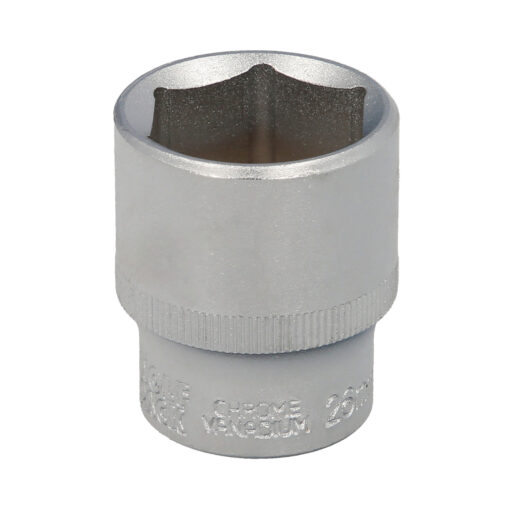 Llave Vaso 1/2" Hexagonal 26 mm. Perfil de 6 caras. Acero Cromo Vanadio, Aristas Redondas - Imagen 2