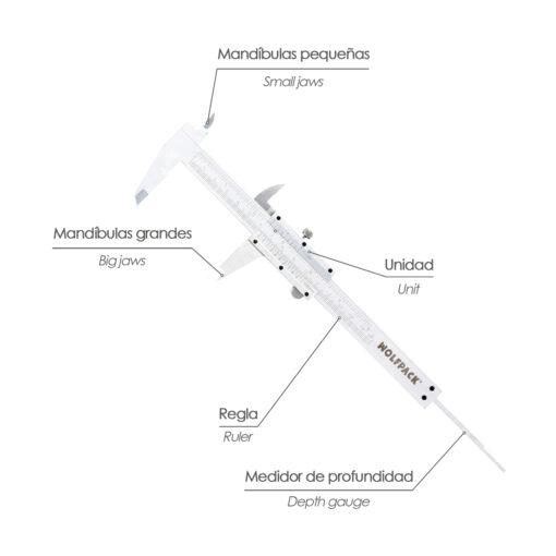 Calibre Acero Inoxidable Profesional 150 mm. Alta Precisión - Imagen 4