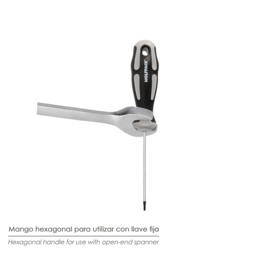 Destornillador Torx Inviolable Acero S2 Mango TPR Bimaterial. Medida T15 x Ø 5,0 x 75 mm. - Imagen 5