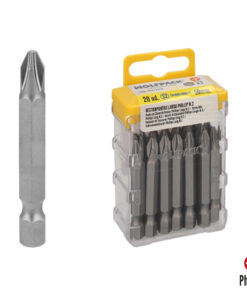 Alternative view of Puntas Largas Destornillador Phillips Nº 2 (20 Piezas). Acero S2 al Cromo Vanadio. Puntas Hexagonales, Destorpuntas,