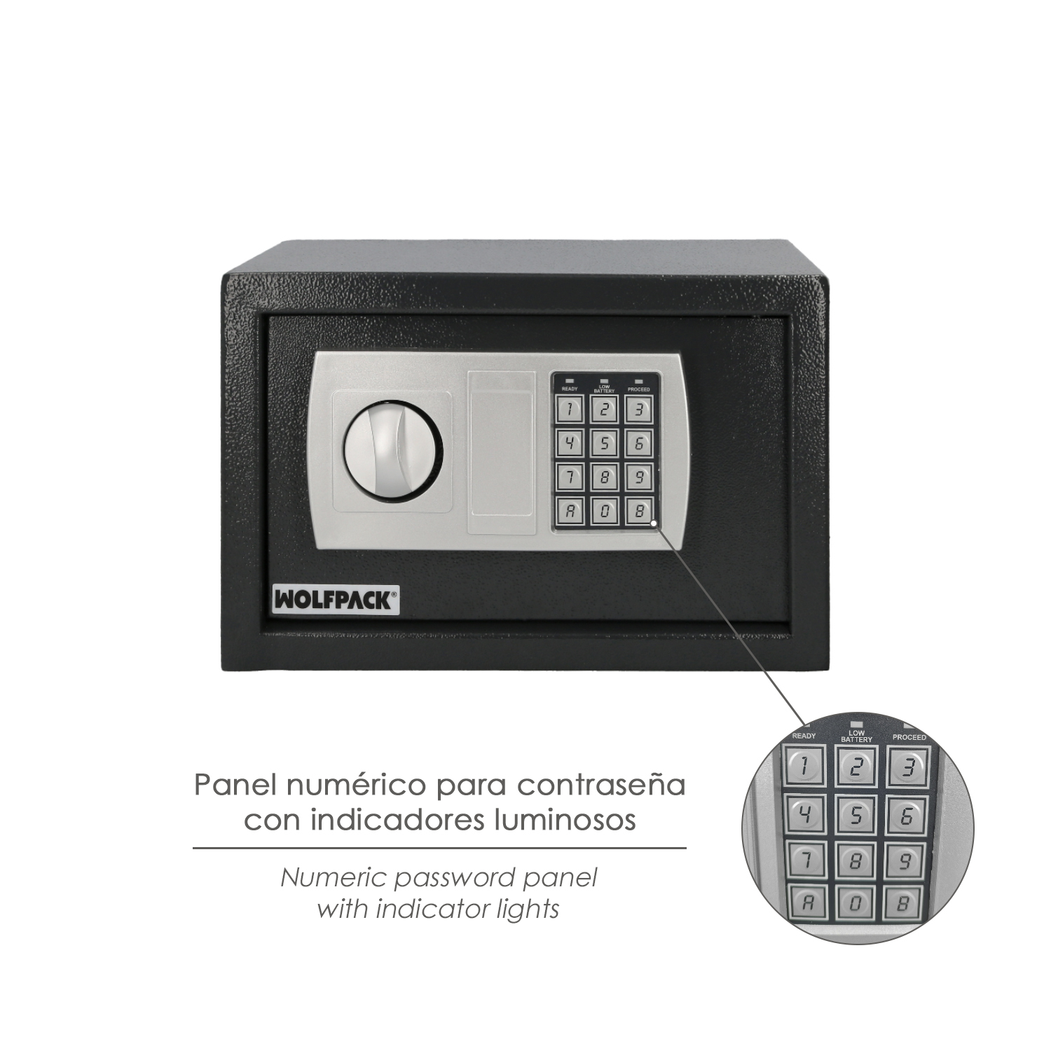 Caja Fuerte Sobreponer Electrica 31x20x20 cm. - Imagen 5