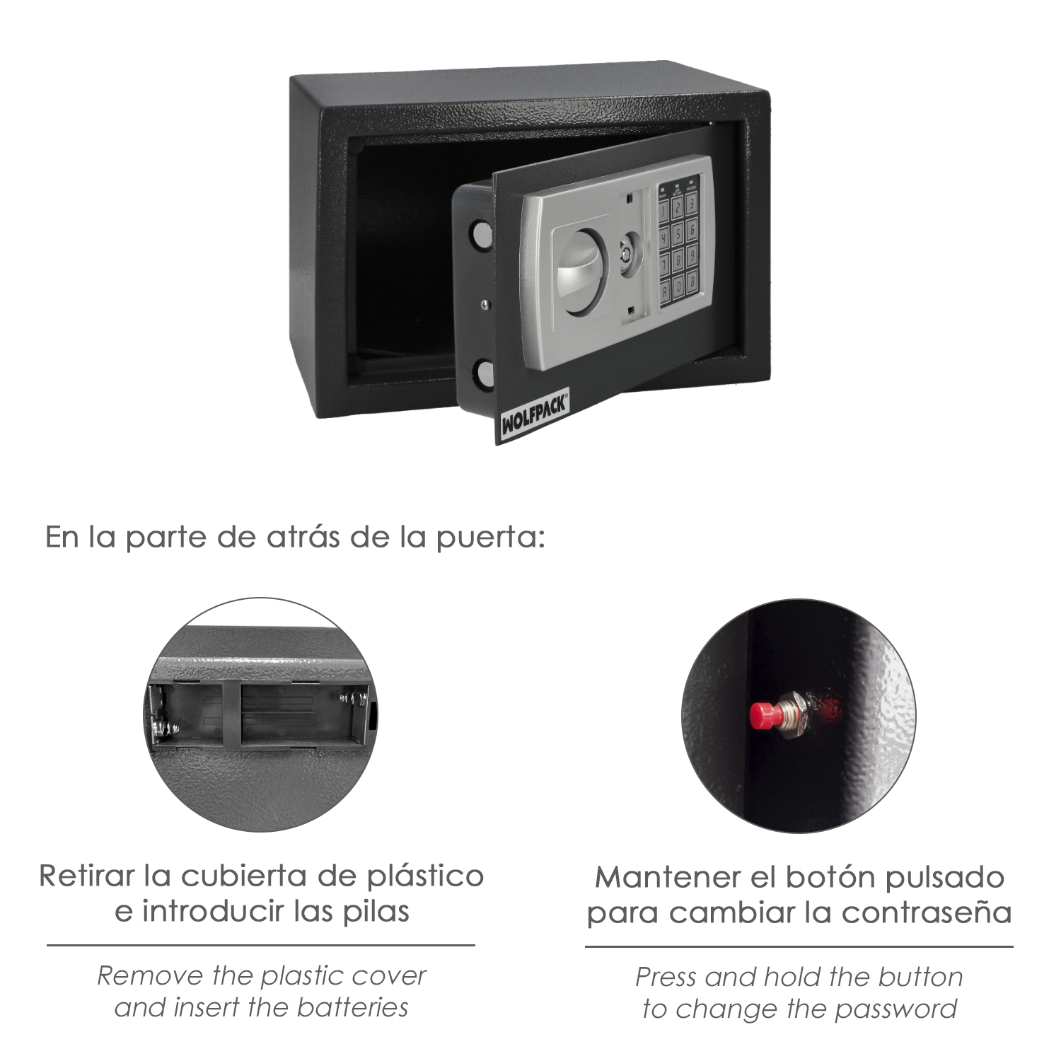 Caja Fuerte Sobreponer Electrica 31x20x20 cm. - Imagen 6