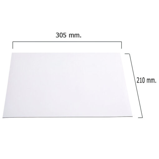 Pizarra Iman Pvc Blanca 210x305x1 mm. - Imagen 3