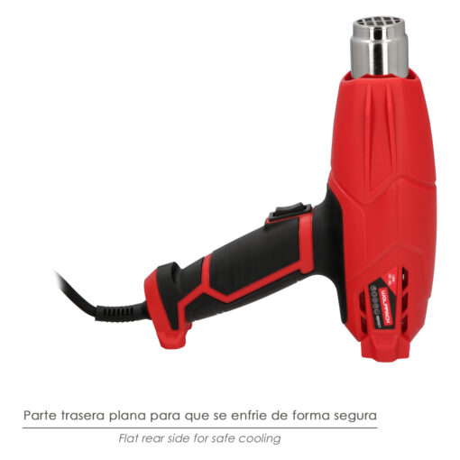 Pistola Aire Caliente 2000 Watt. 2 Potencias Con  Accesorios. Decapador, Pistola Decapar Aire Caliente - Imagen 6