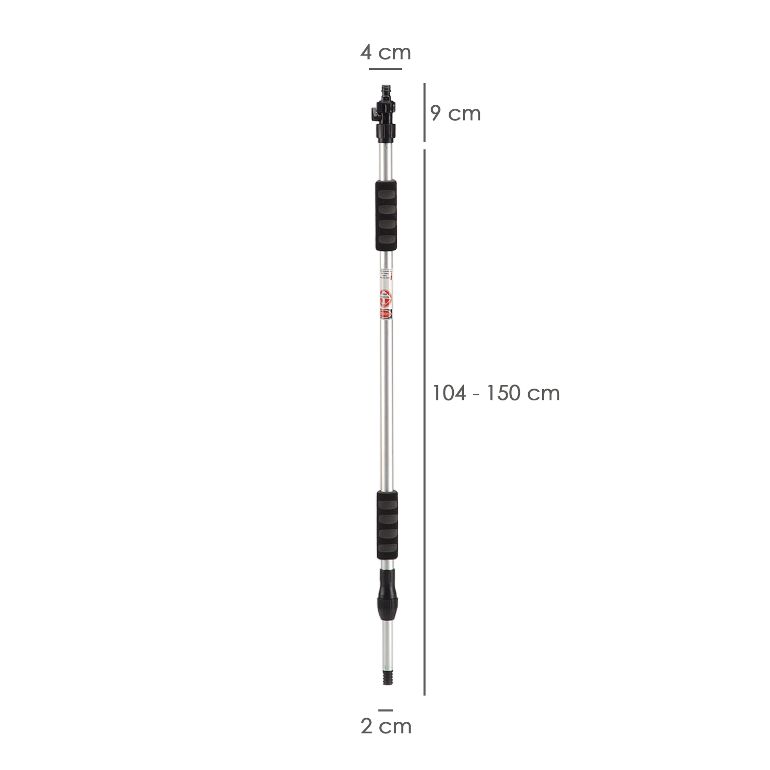 Mango Metalico Aluminio Para Cepillo Lavacoches. Medida de 100 a 150 cm . - Imagen 3