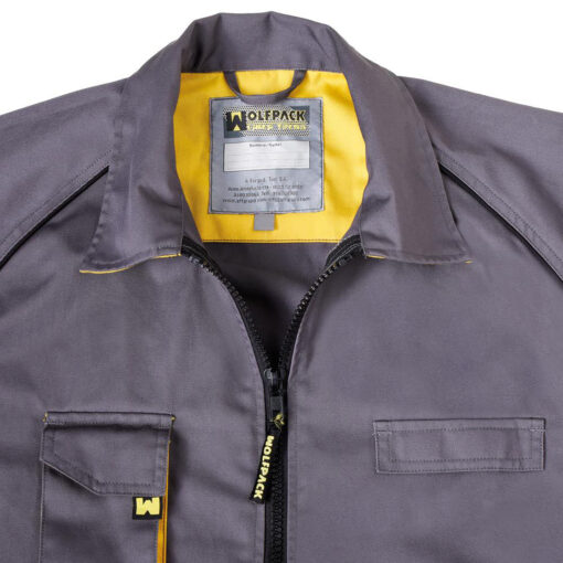 Chaqueta de Trabajo Gris/Amarillo Talla 52/54 L - Imagen 5