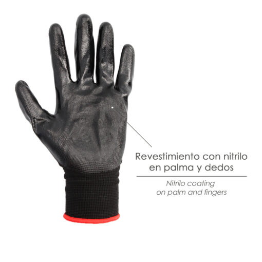 Guantes Nitrilo / Nylon Impregnado 9" - Imagen 3