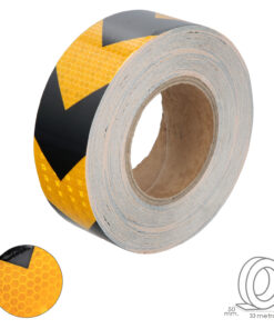 Alternative view of Cinta Adhesiva Reflectante Amarilla / Negra 50 mm. x 33 metros. Uso doméstico.