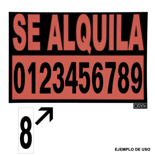 Numero Adhesivo 46x140 mm.   Nº 4