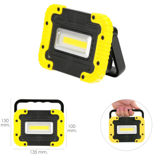 Linterna de Trabajo Led  Multifunción Recargable 2.000 mAh. / 10 W. / 500 Lúmenes / 4 Imanes / Bateria Externa / Soporte 180º - Imagen 5