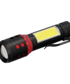 Alternative view of Linterna LED De Mano Mini Aluminio Recargable USB (1.200 mah) 500 Lumenes 5 Watt. Con Función Zoom y Clip Sujeción