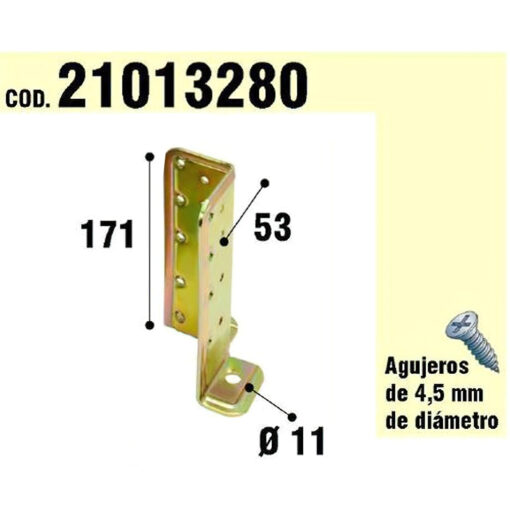 Soporte Para Madera Anclaje Bicromatado Regulable - Imagen 2