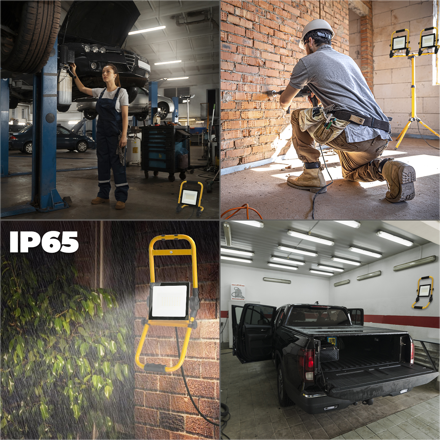 Foco Led Plano 100 Watt / 4000 K / IP 65 / 8000 lúmenes. Con Asa De Transporte. - Imagen 6