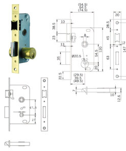 Cerradura Tesa 2004-hl/30