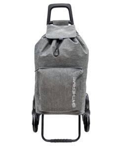 Alternative view of Carro De La Compra 6 Ruedas Sube Escaleras Gris Jaspeado 54 Litros Carrito De La Compra Poliester. Bolsa Térmica Refrigeración