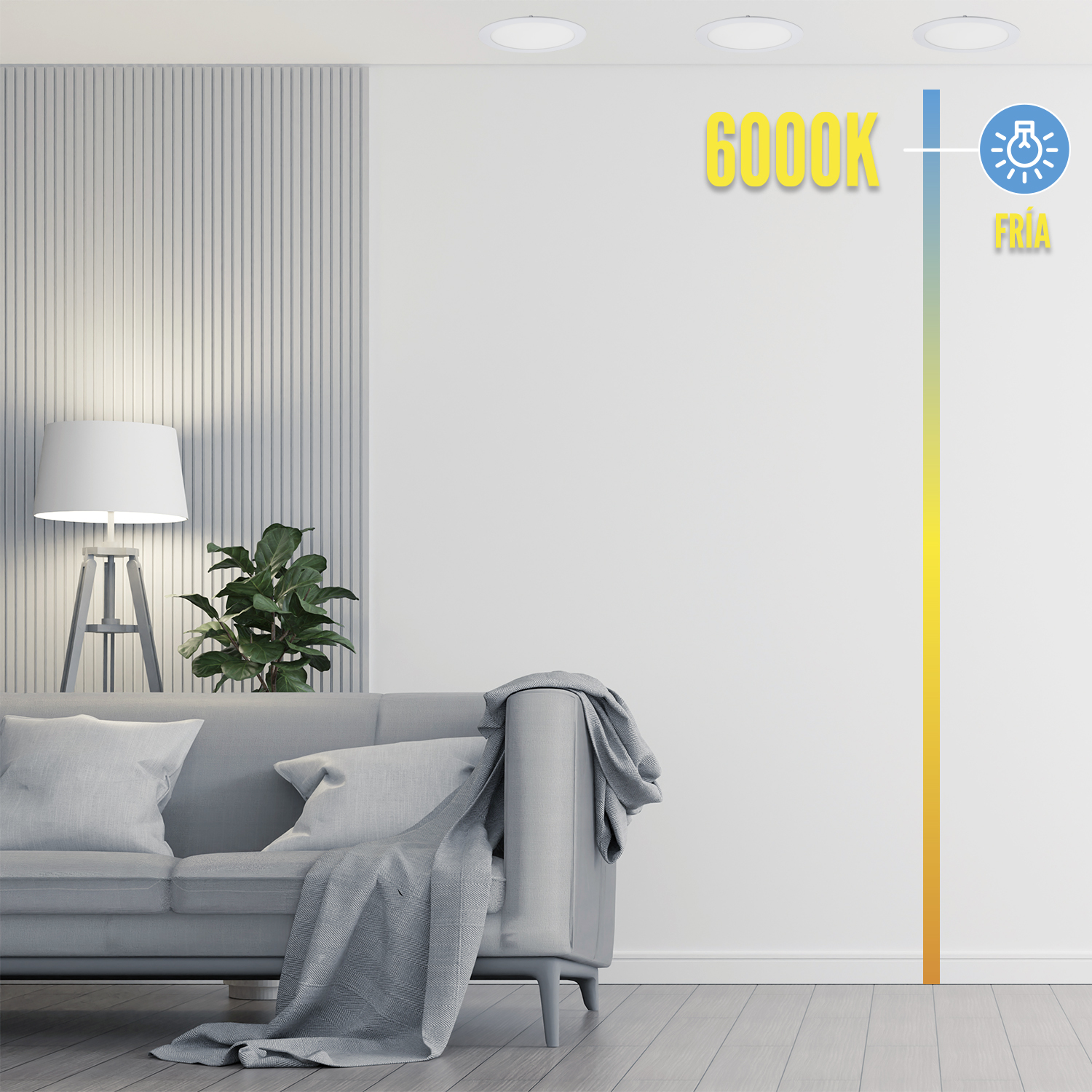 Downlight Led Empotrar 20 Watt 1800 Lumenes 3000K - Imagen 4