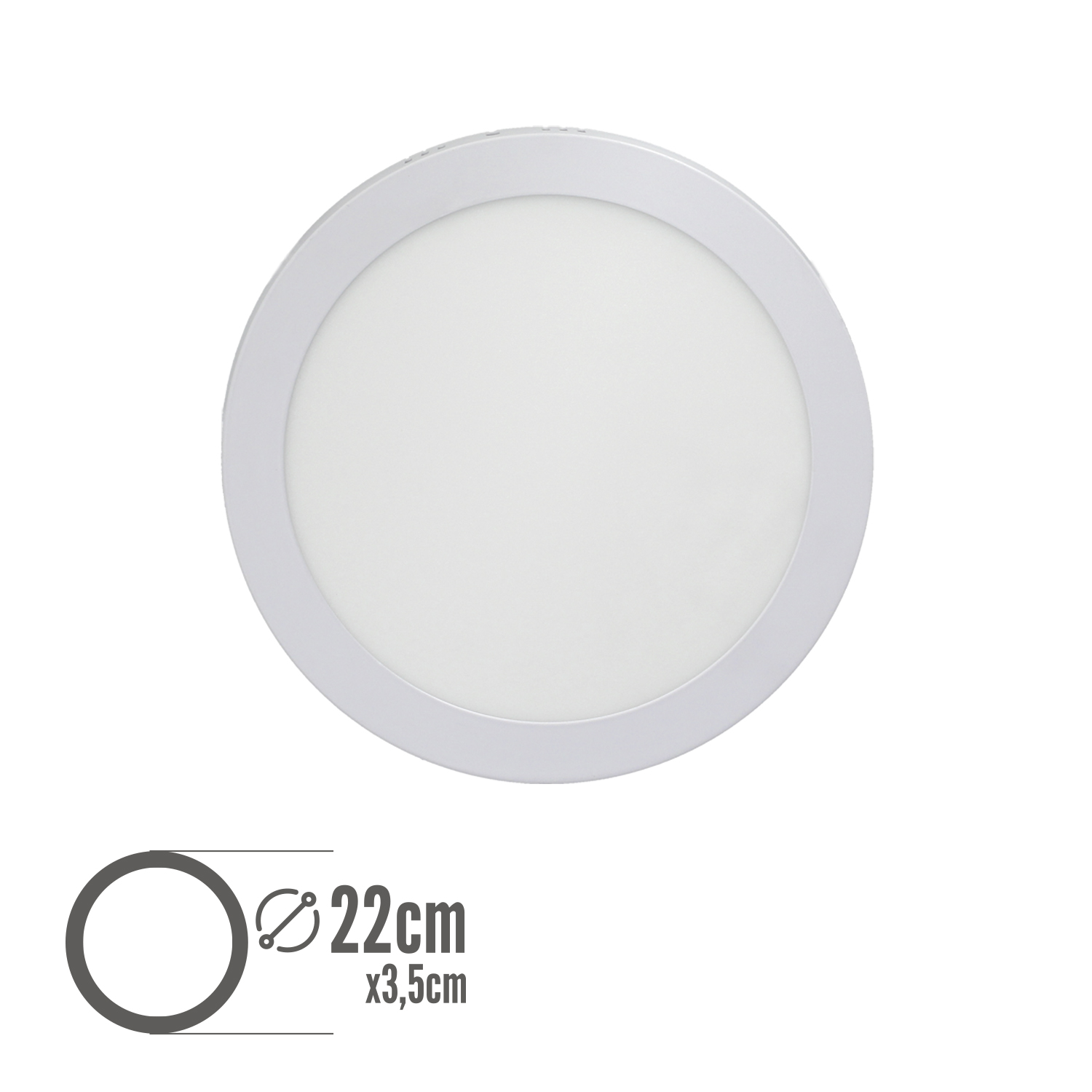 Downlight Superficie Led 20 Watt 1800 Lumenes 6000K - Imagen 2