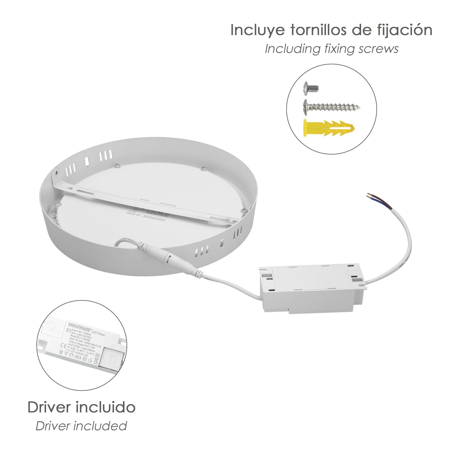 Downlight Superficie Led 20 Watt 1800 Lumenes 6000K - Imagen 5