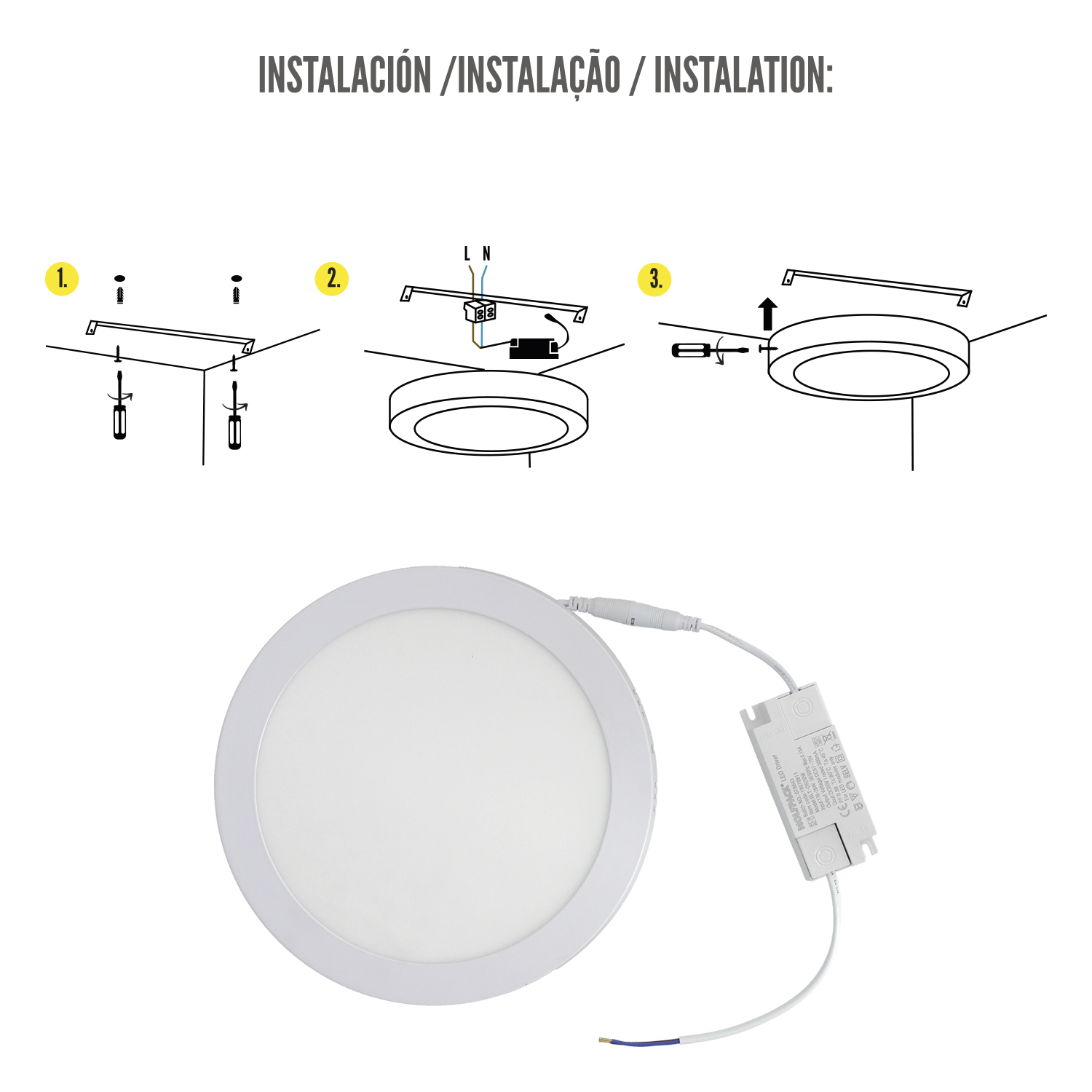 Downlight Superficie Led 20 Watt 1800 Lumenes 6000K - Imagen 6