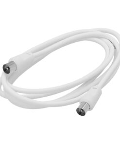 Prolongacion Tv - Video. 2 metros Toma 9,5 mm. Con Adaptador Macho Hembra