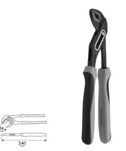 Tenaza Abertura múltiple Negra Plus 240 mm.