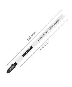 Alternative view of Hoja Larga Sierra Calar Para Madera / Metal / Plástico Corte Medio/Grueso 5 Piezas. Hoja Cromo Vanadio 58. Vastago T Universal.