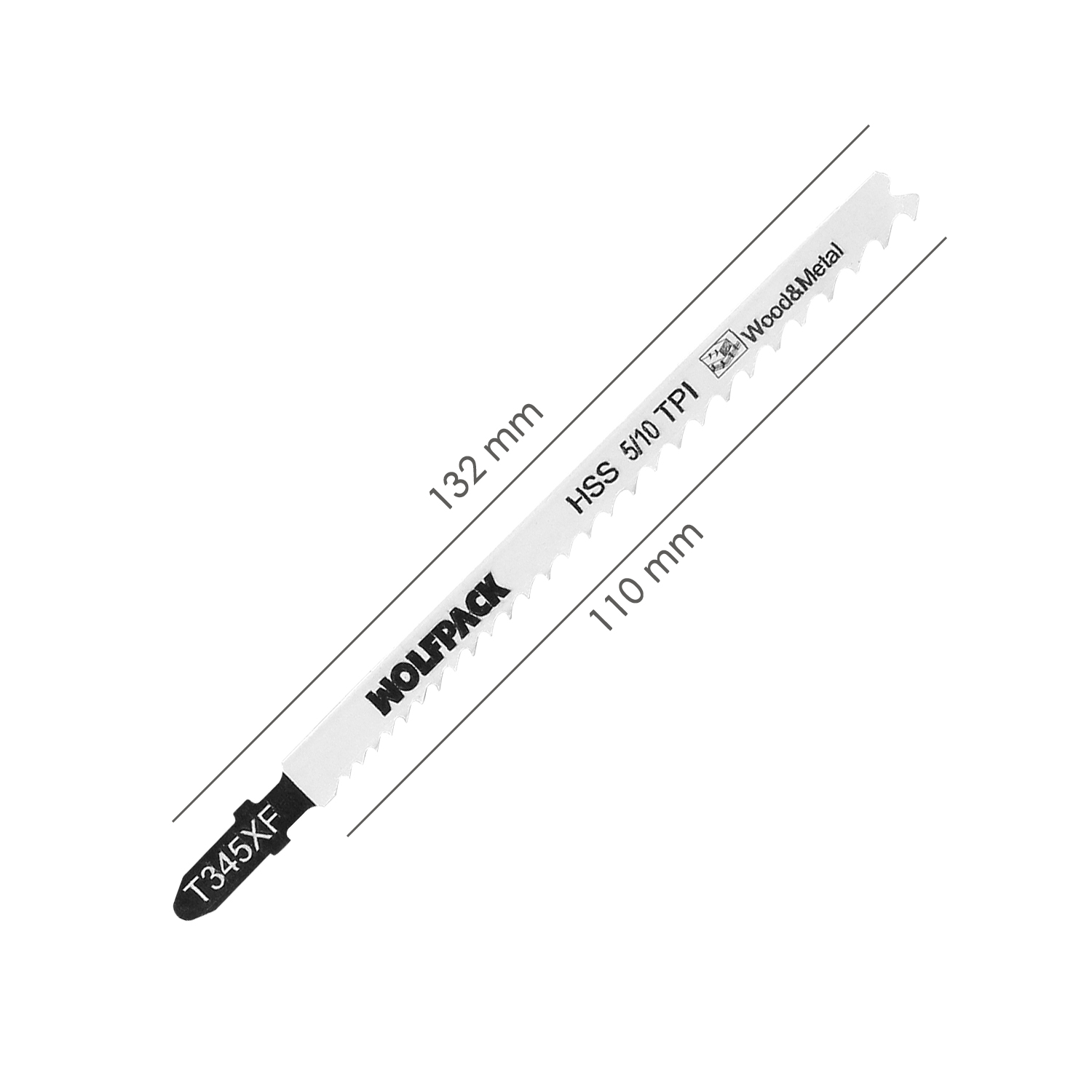 Hoja Larga Sierra Calar Para Madera / Metal / Plástico Corte Medio/Grueso 5 Piezas. Hoja Cromo Vanadio 58. Vastago T Universal. - Imagen 2