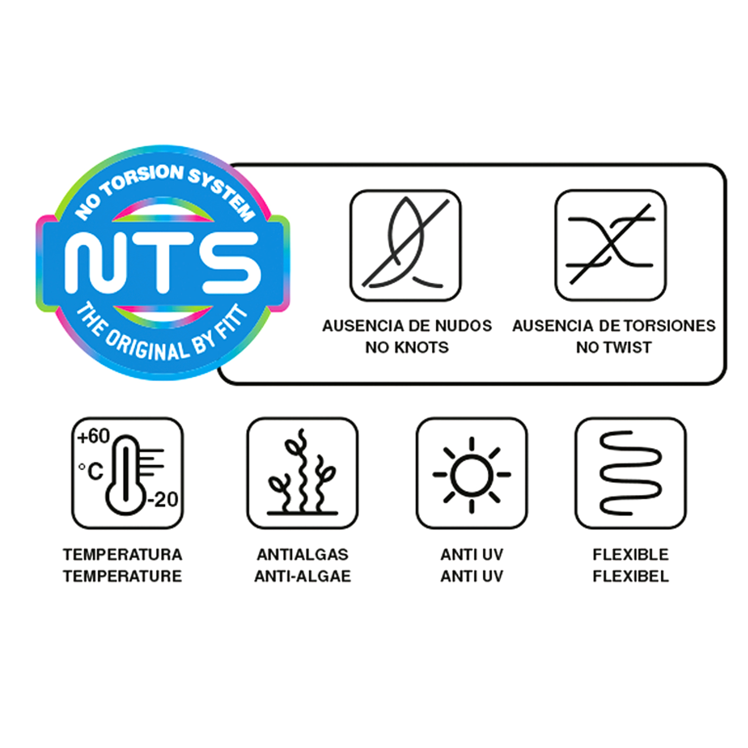 Manguera Tricotado No Torsion 19 mm. - 3/4" Rollo 25 Metros - Imagen 2