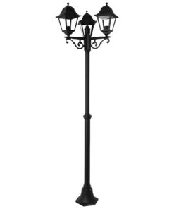 Farol Jardin Con Columna 3 Faroles 2m.