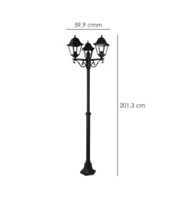 Alternative view of Farol Jardin Con Columna 3 Faroles 2m.