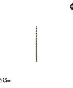 Alternative view of Broca Cobalto Hss Cilindrica 2,50 mm. Blister 2 Unidades.