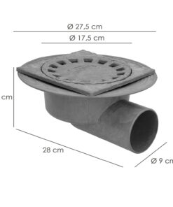 Alternative view of Caldereta Sifonica Pvc Horizontal 200x200/90mm