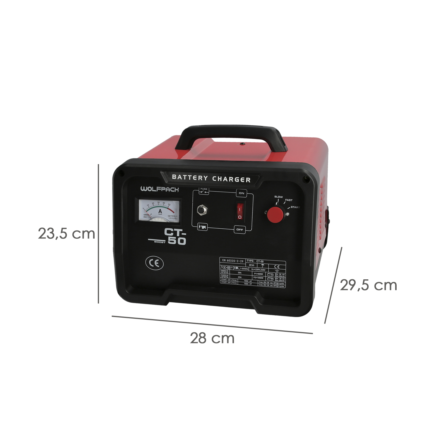 Carga Baterias 12/24V 30-350Ah Con Arrancador - Imagen 2