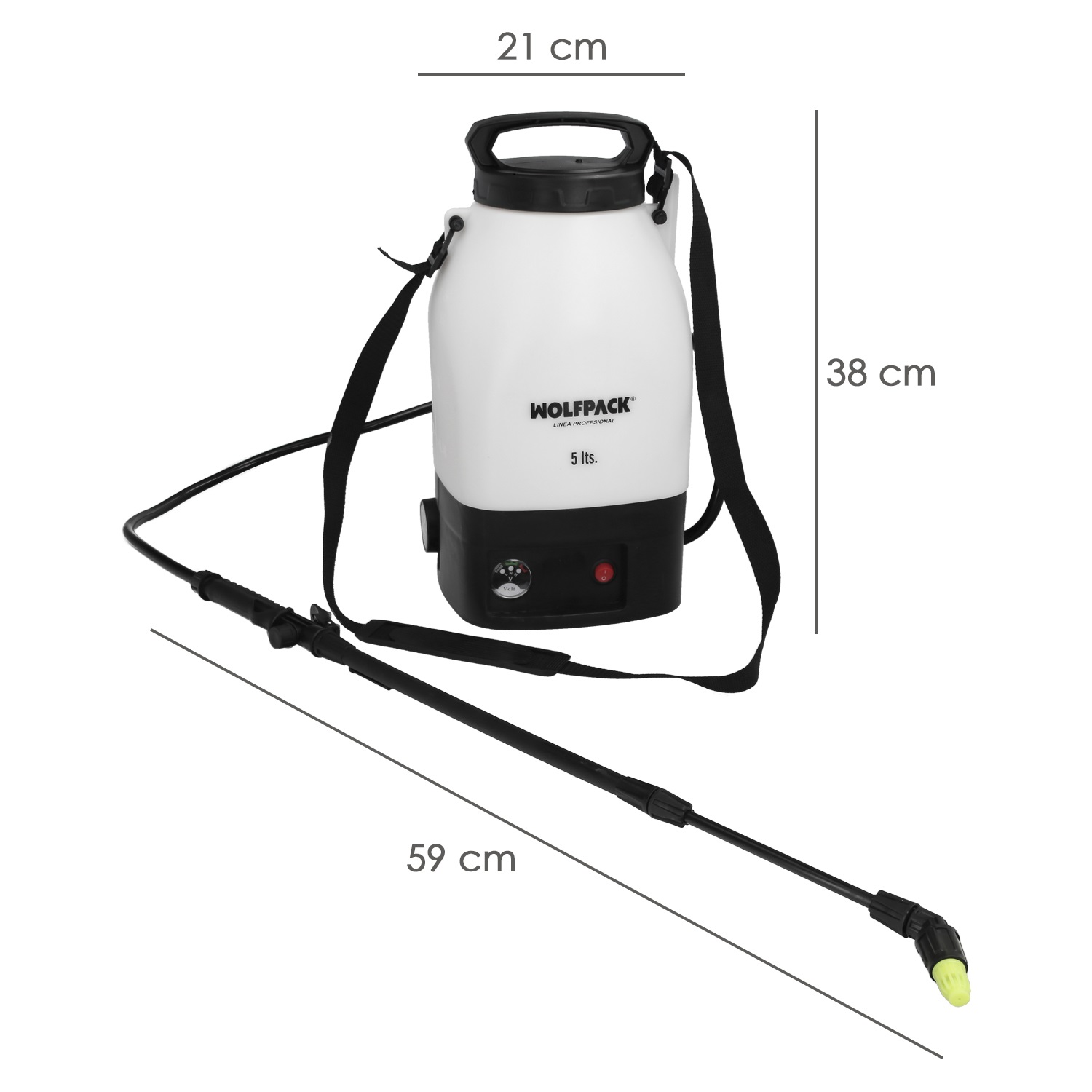 Sulfatadora 5 Litros Bateria Litio 12V - Imagen 2