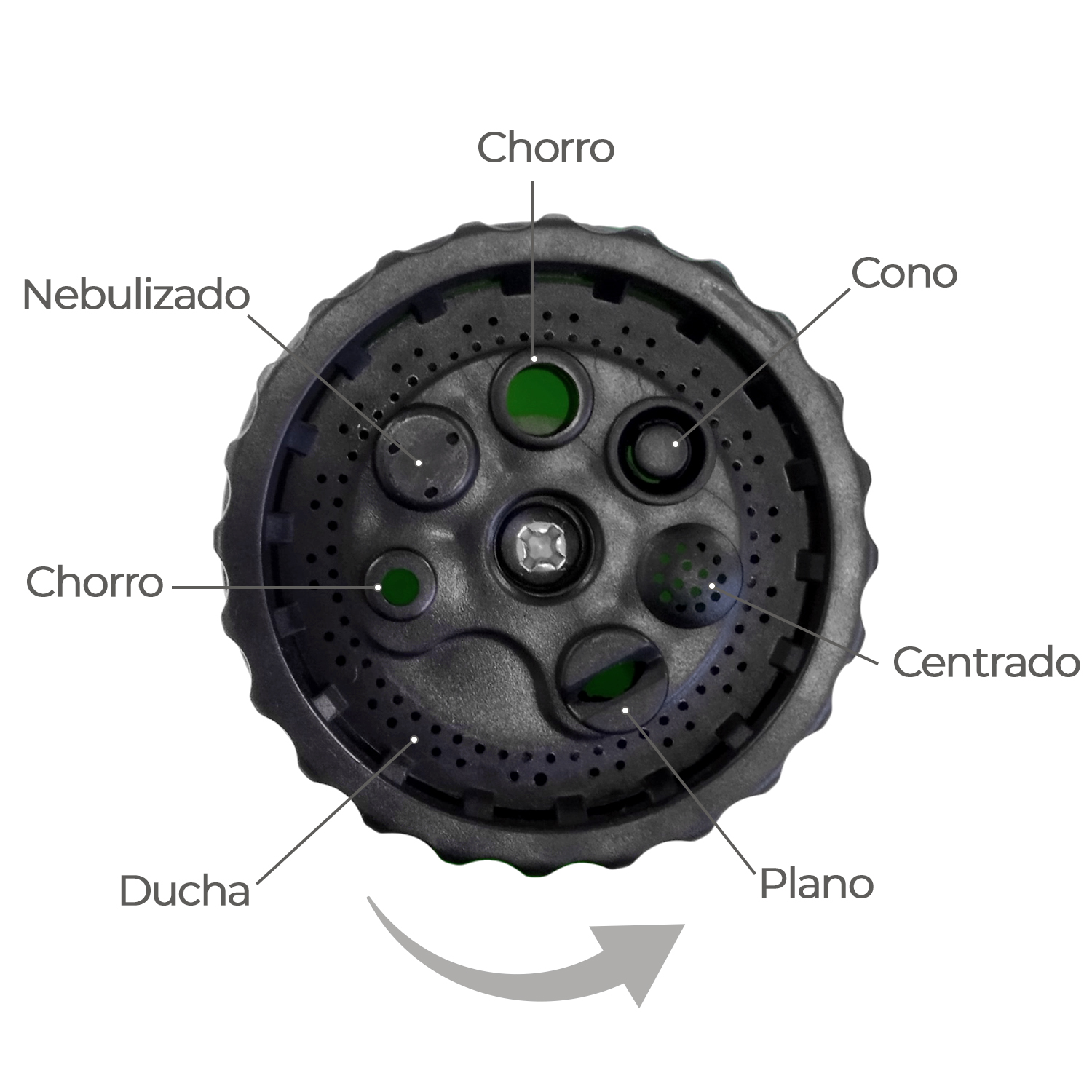 Portamangueras Pared 10 Metros Con Pistola - Imagen 5