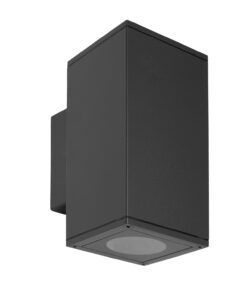 Lampara Aplique Doble GU10 IP65 Negro