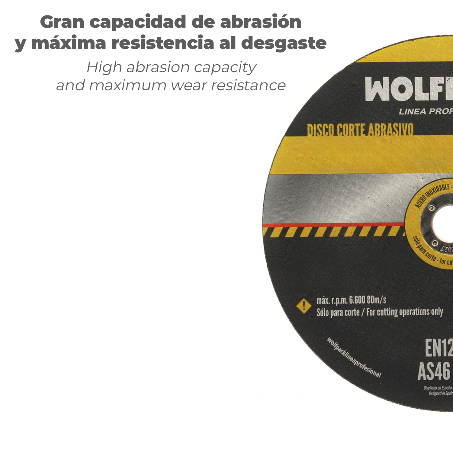 Disco Repasar Abrasivo Ø 230 x Ø 22 mm. Espesor 6,4 mm. Disco Radial / Amoladora Universal Compatible Con Todas Las Amoladoras - Imagen 6