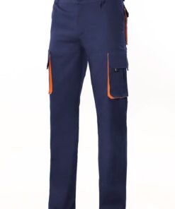 PANTALON BICOLOR AZUL MARINO/NARANJA 52